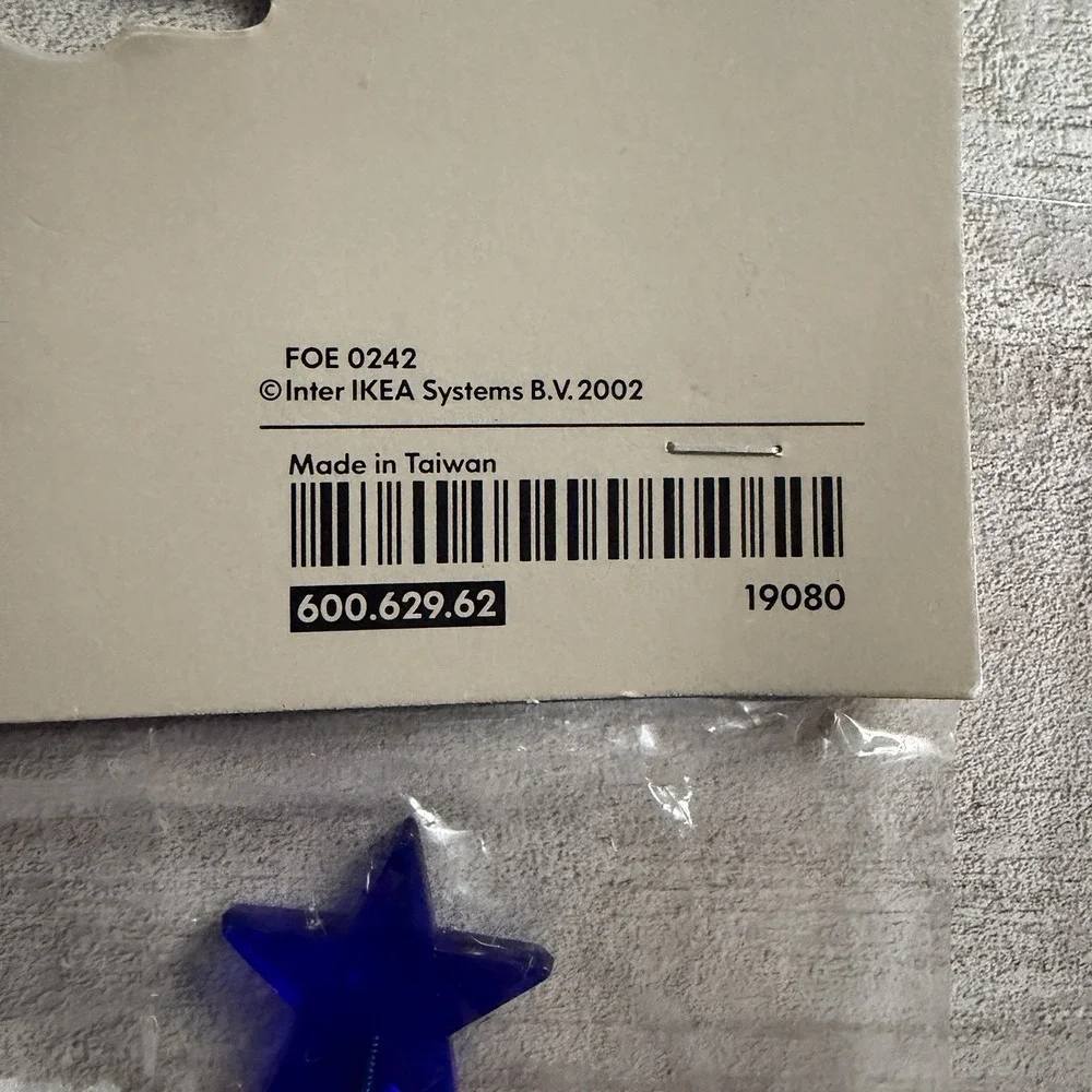 Ikea‎ Vintage Bottle Stopper Blue Star Christmas 